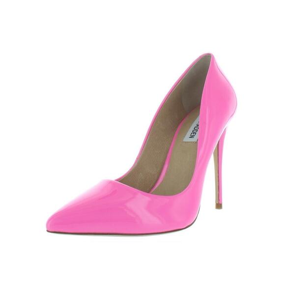Steve Madden Women's Pink Daisie Patent Leather Heels Size 7.5 Bubblegum Barbie - Picture 1 of 8